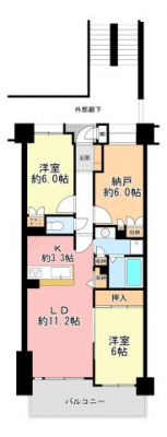 �@�L�X�Ƃ���14.5����LDK�ƑS�������[�t���ł�Ƃ肠�鐶����Ԃ��m�ۂł��܂��I�K���͒��ԏ�ɂȂ��Ă��邽�߁A�������̐��������C�ɂ������邱�ƂȂ��A�̂т̂тƂ��߂������������܂���